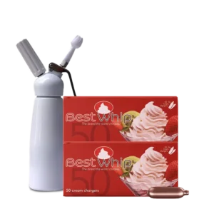 100 x BestWhip Cream Chargers & 0.5L Whipper