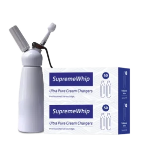 100 x SupremeWhip Cream Chargers & 0.5L Whipper