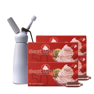 200 x BestWhip Cream Chargers & 0.5L Whipper