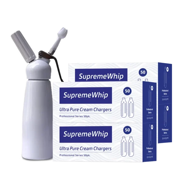 200 x SupremeWhip Cream Chargers & 0.5L Whipper