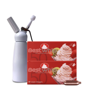 100 x BestWhip Cream Chargers & 0.5L Whipper