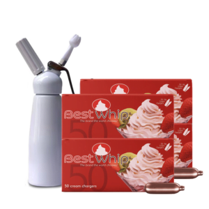 200 x BestWhip Cream Chargers & 0.5L Whipper