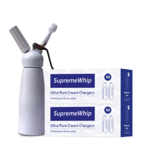 100 x SupremeWhip Cream Chargers & 0.5L Whipper