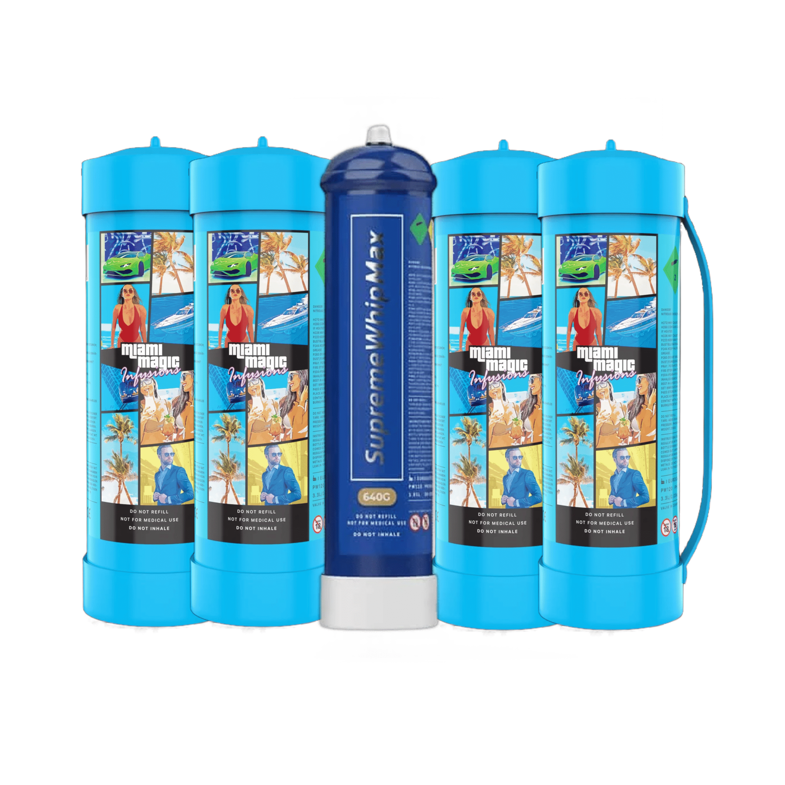 Fast nang tanks delivery in Melbourne - 4x MEGA 3.3L & SupremeMax 1.1L cream chargers