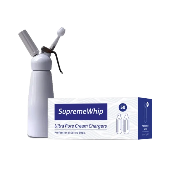 50 x SupremeWhip Cream Chargers & 0.5L Whipper