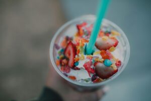 Fresh strawberries and vodka prepared for homemade infusion