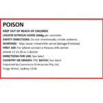 Poison Warning Label