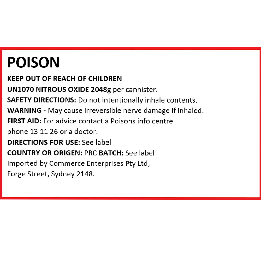 Poison Warning Label