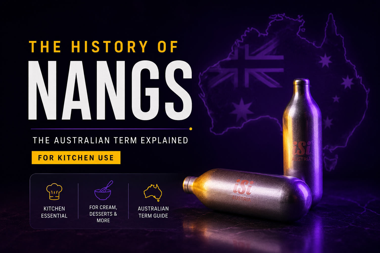 What are nangs history and meaning of the Australian term for cream chargers